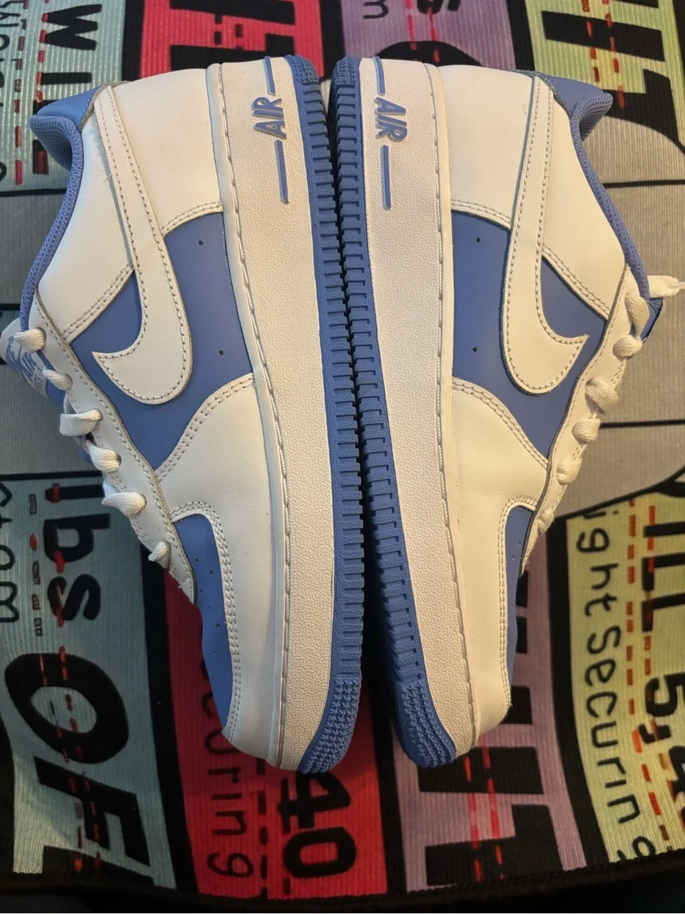 Nike Air Force 1 Low White and Light Blue (Kids)